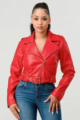 Bad & Boujee PU Leather Jacket